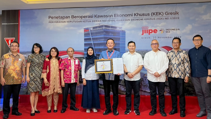東ジャワの新しい経済拠点となるグレシク経済特区が正式に操業開始